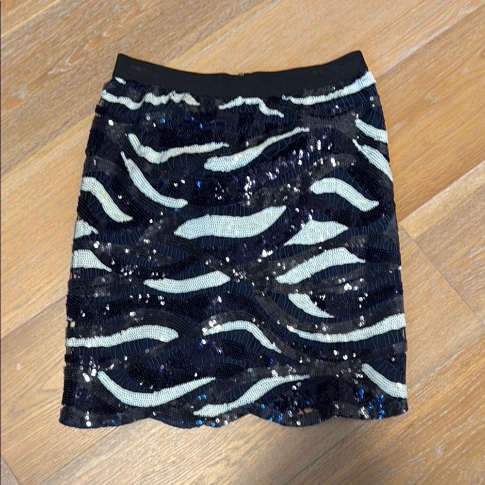 BCBGMaxAzria Elodie Sequined Mini Skirt - Picture 2 of 7
